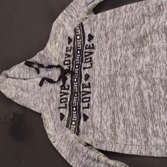 Grey love hoodie - Picture 1 of 2